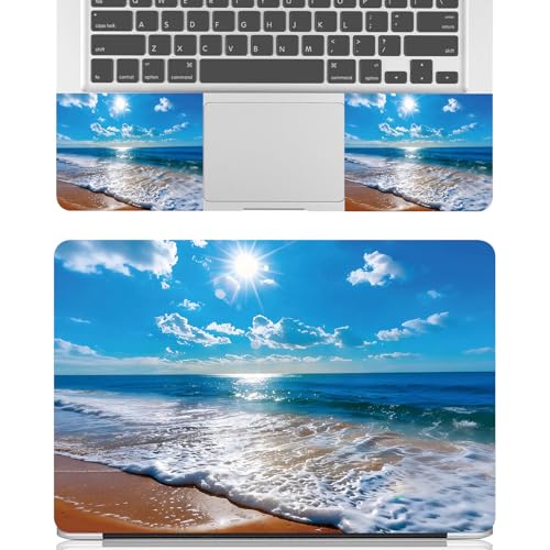 Universal Laptop Skin Sticker Decal for 11.6”12" 13" 13.3" 14" 15" 15.4" 15.6" Reusable Waterproof Scratch-Scratch Resistant Protective Vinyl Laptop Notebook Skin Stickers - Sun and Beach - color: Sun and Beach