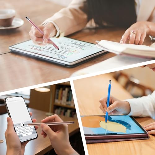 12Pcs Stylus Pen for Touchscreen Stylus Pen for iPad iPhone Android | 2-in-1 High Precision & Sensitivity, Compatible with iPad/iPhone/Android/Smartphones/Tablets/Switch and All Touch Screens - color: 12 Multicolor