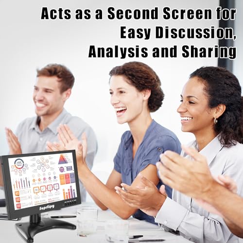 10.1 Inch Mini Small HDMI Monitor 1920x1200 16:10 IPS Metal Housing LCD Color Display Screen Support HDMI/VGA/AV/BNC Earphone Input Built-in Dual Speakers for PC Security CCTV Camera RasPi - color: 10 Inch 1920x1200 Metal Housing