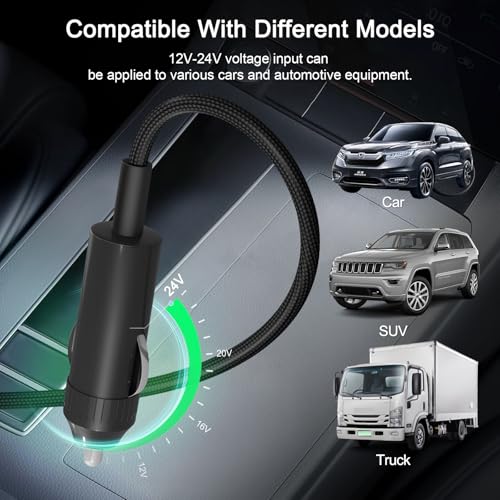 Multi Ports USB Laptop Car Charger, Fast Charge 200w PD3.0 Adapter Compatible with MacBook pro/Lenovo Thinkpad/Dell inspiron/Surface Pro/HP, Cell Phones Tablets and Other USB Devices