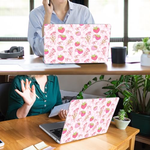 for with MacBook Pro 14 inch Case 26-21 M5 M4 M3 M2 M1 Pro/Max A3426 A3427 A3434 A3112 A3401 A2918 A2992 A2779 A2442, Hard Shell with Keyboard Cover+Protective Film, Butterfly Strawberry - color: Butterfly Strawberry