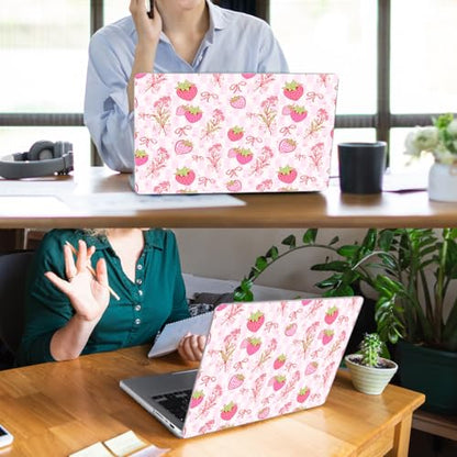 for with MacBook Pro 14 inch Case 26-21 M5 M4 M3 M2 M1 Pro/Max A3426 A3427 A3434 A3112 A3401 A2918 A2992 A2779 A2442, Hard Shell with Keyboard Cover+Protective Film, Butterfly Strawberry - color: Butterfly Strawberry