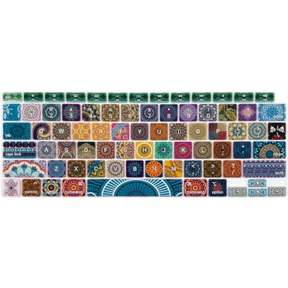 Silicone Keyboard Cover for MacBook Air 13 inch 2021 2020 Model A2179 A2337 M1 Chip, Bohemian - color: Bohemian