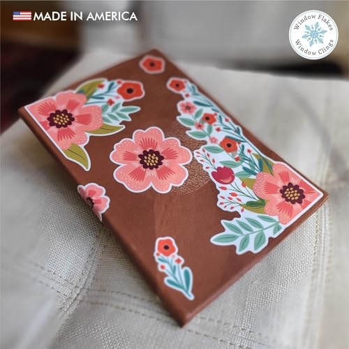 Floral Poppy Laptop Sticker Pack - Flower Stickers Laptop Decal - Vinyl Decal Journal Sticker - Cute Artsy Stickers for Planners - style: Poppy Flower Stickers (Set of 9)