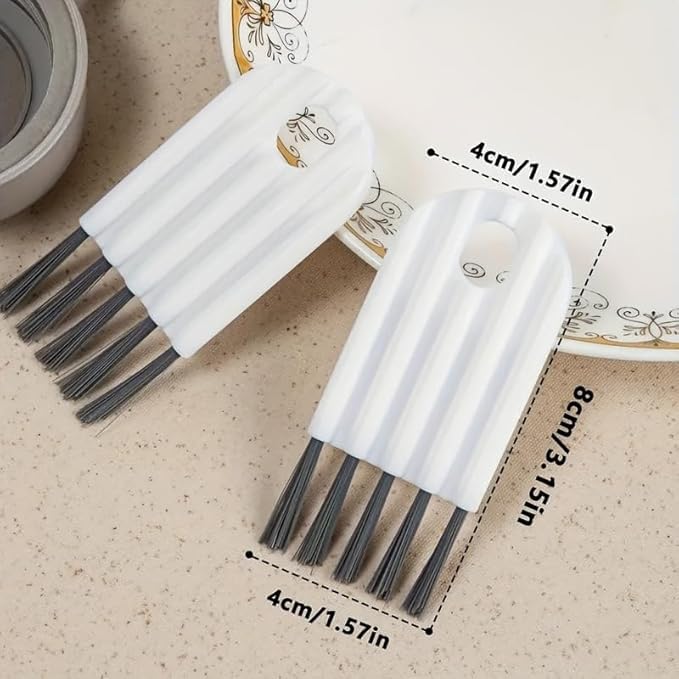 2Pack Keyboard Cleaning Brush - Bendable Cup Cover Groove Gap Brush - Soft Bristles for Computer, Office & Home Cleaning