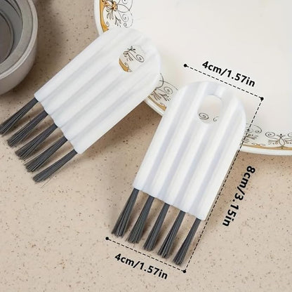 2Pack Keyboard Cleaning Brush - Bendable Cup Cover Groove Gap Brush - Soft Bristles for Computer, Office & Home Cleaning