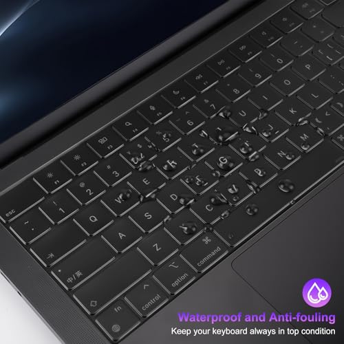 MOSISO 2 PCS Keyboard Cover, Keyboard Protector | Compatible with MacBook Neo 13 inch 2026 A18 Pro, MacBook Air 15/Air 13.6 M5 M4 M3 M2/ Pro 14/Pro 16 M5/M4/M3/M2/M1 - color: Translucent Tinted