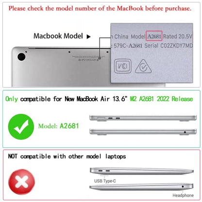LanBaiLan Compatible with MacBook Air 13 inch Case M5 2026 M4 2025 M3 M2 2024-2022 A3449 A3240 A3113 A2681, 13.6 Plastic Hard Shell Case & Keyboard Cover, Art Flower - color: Art Flower