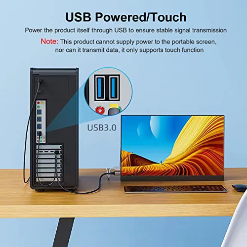 HDMI to USB C Adapter Cable 6.6ft 4K@60Hz with USB Power Adapter,HDMI Male to Type C Male Converter Support Touch for New MacBook Pro,Mac Air,Nreal Air VR - style: HDMI to UUSB C