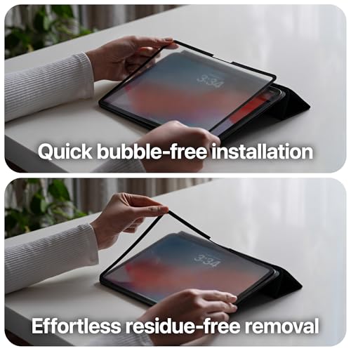 GhostPaper Air Premium Detachable Paper Feel Writing Sketching Surface Screen Protector, Air-ttach Nano Suction Mounting, Compatible with 8.3" iPad Mini 6th Gen (2021), iPad Mini A17 Pro (2024) - size: iPad Mini 8.3" (2021+)