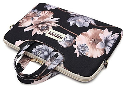 DACHEE Laptop Shoulder Bag for 15 Inch/15.6 Inch Macbook Pro - color: Lotus