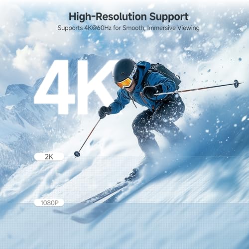 Cable Matters Unidirectional USB-C to Mini DisplayPort Cable – 6ft, up to 4K@60Hz – [USB-C Hosts to Mini DP Monitors Only] – [NOT for Thunderbolt/USBC Monitors, NOT for USBC or Thunderbolt 3 Storage]