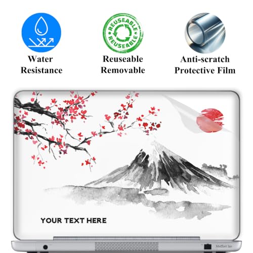 Custom Design Personalized Laptop Skin Sticker Cover Art Decal, Customize with Your Name or Text (13 Inch, Japanese Art) - color: 3503, size: 13 Inch