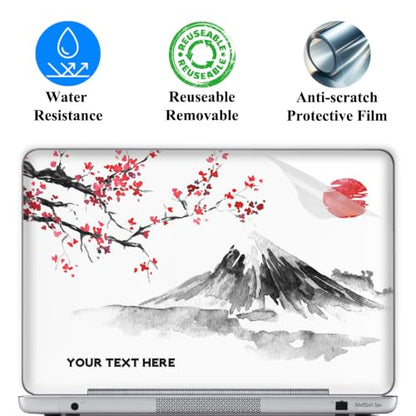 Custom Design Personalized Laptop Skin Sticker Cover Art Decal, Customize with Your Name or Text (13 Inch, Japanese Art) - color: 3503, size: 13 Inch