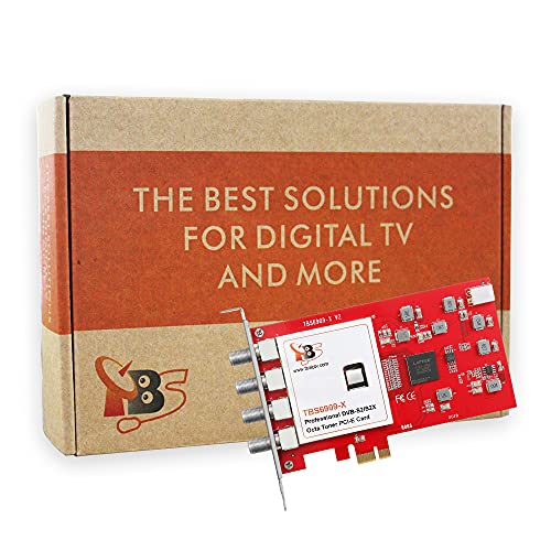 TBS6909X DVB-S/ S2/ S2X 8 Tuner PCI Express Digital Satellite TV Card for Live TV