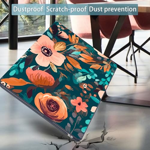 Mektron for 2026/2025/2024/2023 MacBook Air 15 INCH M5 A3448 /M4 A3241 /M3 A3114 /M2 A2941 Case, Printed Plastic Hard Shell Cover with 15.3" Liquid Retina Display Touch ID, Abstract Florals - color: Abstract Florals