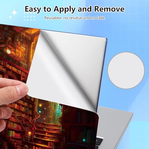 Universal Laptop Skin Sticker Decal for 11.6”12" 13" 13.3" 14" 15" 15.4" 15.6" Reusable Waterproof Scratch-Scratch Resistant Protective Vinyl Laptop Notebook Skin Stickers - Books - color: Books