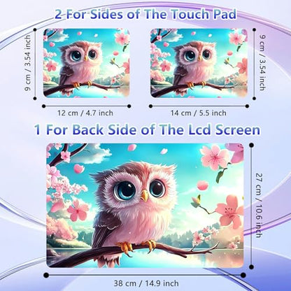 Laptop Skin Sticker Decal Cover,Cute Chibi Owl | DIGTIALL Universal Laptop Skin Sticker, Waterproof Removable Notebook Decal Protector Cover for 12 13 14 15 Inch Laptops - color: Cute Chibi Owl