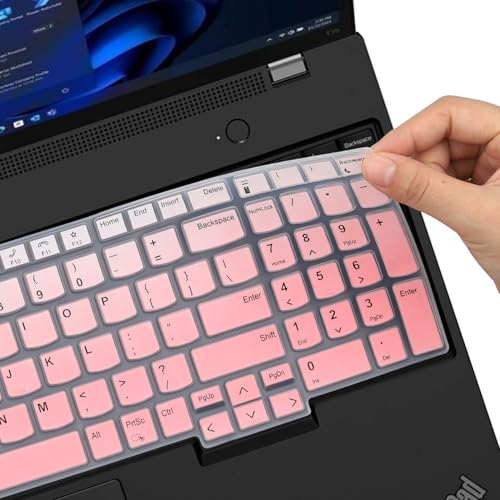 Keyboard Cover for Lenovo ThinkPad T16 P16 P16s 16 inch, Thinkpad L15 Gen 4/3 15.6-inch, ThinkPad T16 Gen 1, Lenovo ThinkPad 15.6" 16" Keyboard Skin (Not Fit Thinkpad L15 Gen 2/1) -Ombrepink - color: Ombrepink