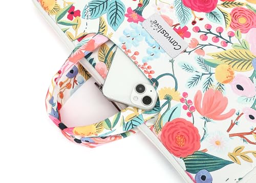 Water Resistant Laptop Shoulder Sleeve Case Bag for MacBook Pro 16 inch and 15.6 inch and 16 inch laptop (Flowers) - color: Flowers
