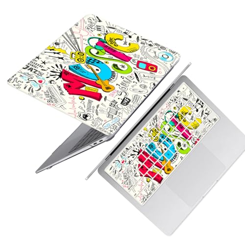 Laptop Shell for MacBook Air 11 inch Case 2015 2014 2013 2012 2011 2010 Release Model A1465 A1370,Air 11.6" Snap on Protective Laptop Hard Case & Keyboard Cover,Creative Music - color: Creative Music, size: Air 11" 2010-2015(A1370/A1465)