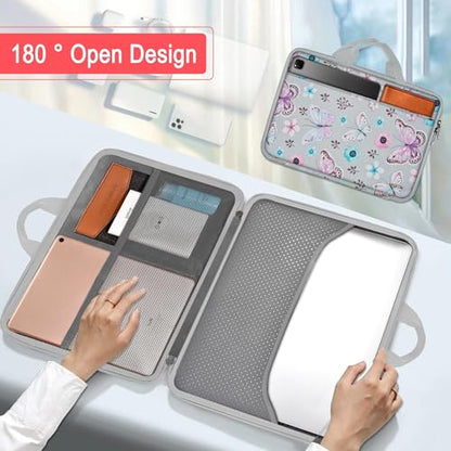 Hseok Laptop Case 13.3-14 Inch Sleeve,TSA Shockproof Computer Handbag,Compatible with MacBook Neo/Pro 14 M5/M4/M3/M2/M1,All Models 13.3" MacBook Air/Pro,XPS 13/14,Most 13-14 Notebooks,Butterfly - color: Butterfly