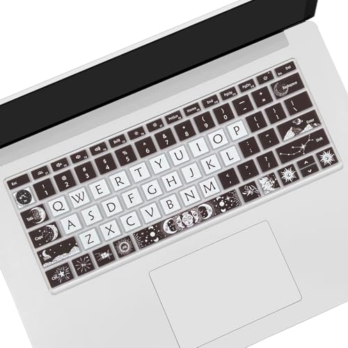 Cute Keyboard Cover for Microsoft Surface Laptop 3/4 / 5 13.5”&15”, Surface Laptop Studio 1/2 14.4”, Sun and Moon - color: Sun and Moon