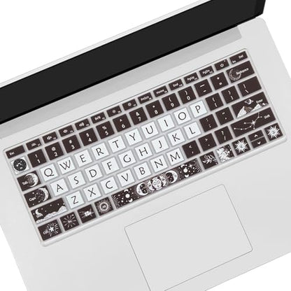 Cute Keyboard Cover for Microsoft Surface Laptop 3/4 / 5 13.5”&15”, Surface Laptop Studio 1/2 14.4”, Sun and Moon - color: Sun and Moon