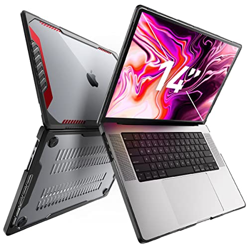 SUPCASE for MacBook Pro 14 Inch Case 2026-2021 (Unicorn Beetle), M5/M4/M3/M2/M1 Pro/Max A3427 A3426 A3434 A3185 A3401 A3112 A2918 A2992 A2779 A2442 Rugged Protective Cover for MacBook Pro 14", Red - color: Black/Red