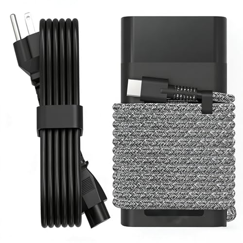 65W USB C Laptop Charger Compatible with HP Laptop Charger HP Spectre X360 Elitebook Envy Omnibook Chromebook Elite Dragonfly ProBook Zbook Fast Charing Type C AC Adapter Power Cord Supply
