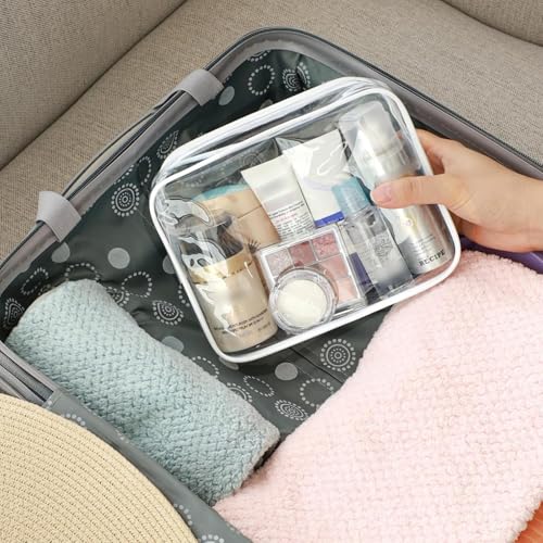 17 Inch Laptop Backpack for Travel Water Resistant College Backpack for Men/Women Laptop Bag with USB Charging Port and clear Cosmetic Toiletry Bag, Black - color: Backpack With Clear Cosmetic Toiletry Bag