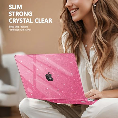 May Chen for 2026 MacBook Air 15 inch Case 2025 2024 2023 A3448 M5 A3241 M4 A3114 M3 A2941 M2 with Liquid Retina Display & Touch ID, Plastic Hard Shell with Keyboard Cover - Peach - color: Peach