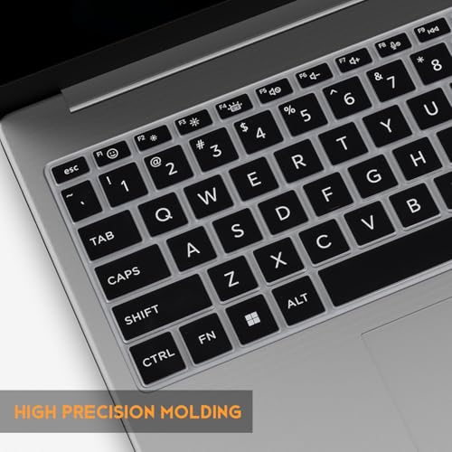 Keyboard Cover for 2026 2025 HP 15.6 inch Laptop 15-fc 15-fd Series, HP 15z-fc000 15t-fd000 fd100 fd200 15-fc0499nr 15-fc0502nr 15-fc0399nr 15-fc0099nr 15-fd0123dx 15-fd0127dx 15-fd0125dx 15-fd1073nr - color: Black