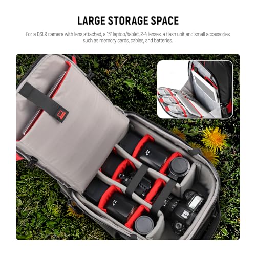Neewer 2-in-1 Rolling Camera Backpack Trolley Case - Anti-shock Detachable Padded Compartment, Hidden Pull Bar, Durable, Waterproof for Camera,Tripod,Flash Light,Lens,Laptop for Air Travelling(Black) - style: Nw-da410t