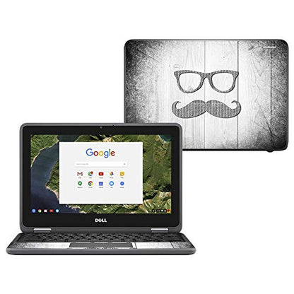 MightySkins Skin Compatible with Dell Chromebook 11" 3180 - Hipster | Protective, Durable, and Unique Vinyl Decal wrap Cover | Easy to Apply, Remove, and Change Styles | Made in The USA - color: Hipster