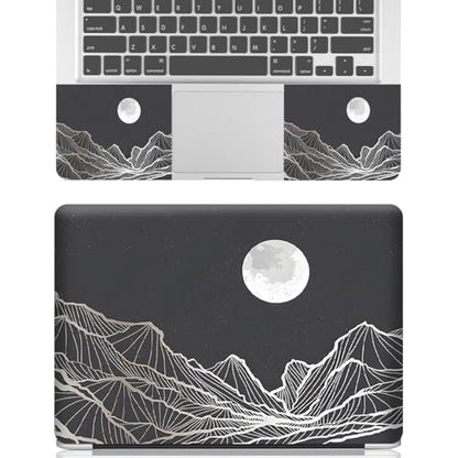 12.1-15.6 Inch Laptop Skin Decal, Universal Reusable Vinyl Laptop Cover Sticker, Waterproof Art Decal Protector - Moon and Valley - color: Moon and Valley