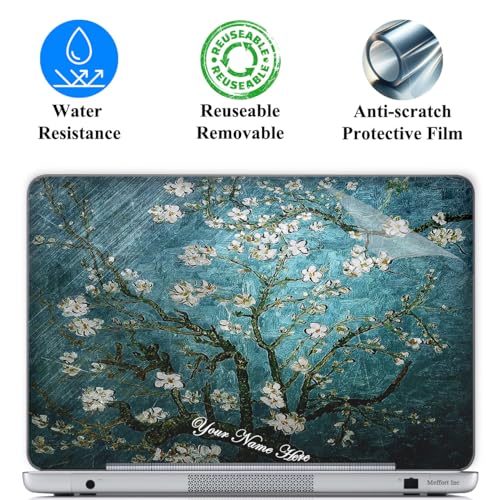 Custom Design Personalized Laptop Skin Sticker Cover Art Decal, Customize with Your Name or Text (12 Inch, Almond Blossoming) - color: Van Gogh Almond Blossoming, size: 12 Inch
