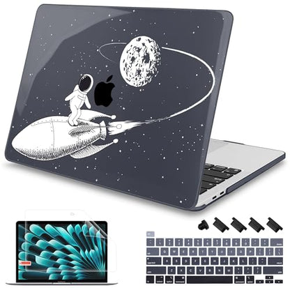 Mektron Case for MacBook Pro 16 Inch A2141 Cover 2019 Release 16" with Liquid Retina Display/Touch ID, Plastic Hard Shell with Keyboard Skin & Screen Protector & Dust Plug, Spaceman - color: Spaceman