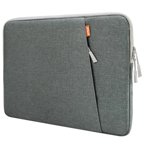 JETech Laptop Sleeve for 13-14 Inch Devices, Grey | For MacBook Neo (A18 Pro), MacBook Air/Pro (M5-M1) 2026-2020, Water-Resistant, Shock-Absorbing Padding, Storage Pocket - color: Grey, size: 13.3-Inch