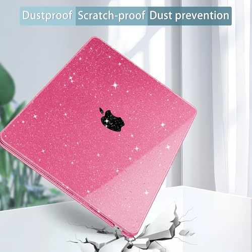 Case for MacBook Air 15 Inch 2026-2023 Release M5 A3448 M4 A3241 M3 A3114 M2 A2941, Hard Shell with Screen Protector & Keyboard Cover, Compatible with Touch ID, Peach - color: Peach