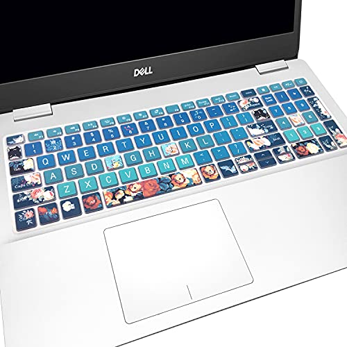 Keyboard Cover Skin for 2021 2020 2019 Dell Inspiron 15 5501 5502 5505 5508 5584 5590 5593 5598 15.6" / Inspiron 15 7000 7590 7591 7501 7506 7706 7790 / Vostro 7590 5590 7500,Rose - color: Rose