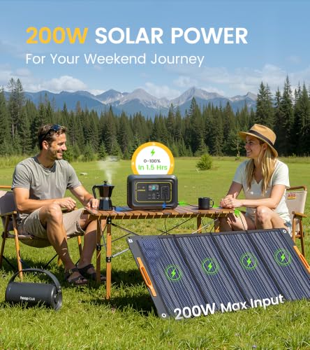 Lipower Portable Power Station 296Wh Backup Battery 300W Solar Generator | 20ms UPS, 300W AC Outlet, 1-Hour Fast Charge, Dual PD 100W USB-C, 200W Solar Input for Camping, CPAP, Home & Emergencies