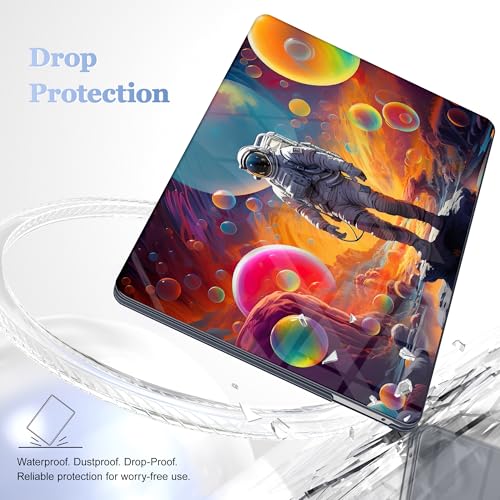 May Chen Compatible with MacBook Pro 13 inch Case 2022 2021 2020 Release Models A2338 M2 M1 A2251 A2289, Plastic Hard Shell Case for MacBook Pro 13 Inch with Touch Bar Fits Touch ID, Astronaut S929 - color: Astronaut S929