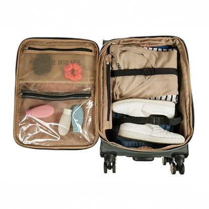 Kenneth Cole REACTION Chelsea Chevron Quilted Luggage, Olive, 24-Inch Checked - color: Olive, size: 24-Inch Checked
