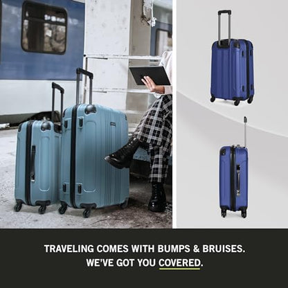 Kenneth Cole REACTION Out of Bounds Lightweight Hardshell 4-Wheel Spinner Luggage, Cobalt Blue, 2-Piece Set (20" & 28") - color: Cobalt Blue, size: 2-Piece Set (20" & 28")