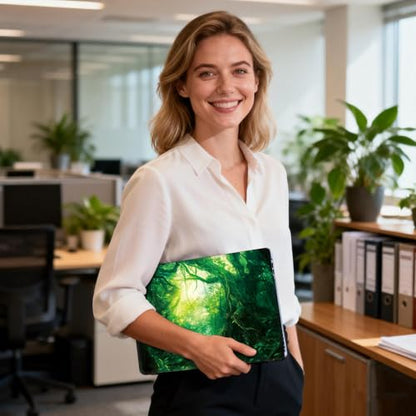 Universal Laptop Skin Sticker Decal for 11.6”12" 13" 13.3" 14" 15" 15.4" 15.6" Reusable Waterproof Scratch-Scratch Resistant Protective Vinyl Laptop Notebook Skin Stickers - Beautiful Green Forest - color: Beautiful Green Forest