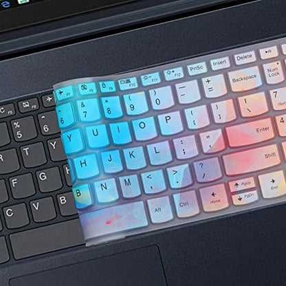 MUBUY Keyboard Cover for Lenovo IdeaPad 3 15 15.6 17.3 |Lenovo Yoga C740 C940 15.6 |Lenovo Ideapad 320 330 330s 340s 520 S540 720s 130 S145 L340 S340 V330 V130 |ThinkBook 15-Colorful - color: Colorful