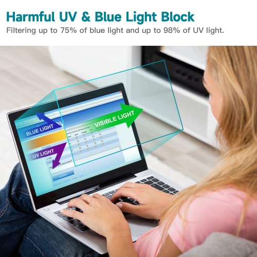 2 Pack 17 Inch Anti Blue Light Screen Protector for Dell XPS 17/Dell Precision 17", Reduce Eye Strain Anti Glare Blue Light Blocking Screen Protector for 17’’ with 16:10 Resolution Laptop - size: 17 Inch 16:10 Aspect Laptop