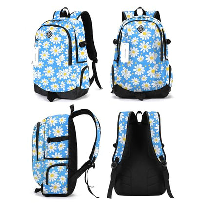 rickyh style School Backpack Travel Bag for Men & Women Lightweight College Back Pack with Laptop Compartmen - color: 09jidanhua