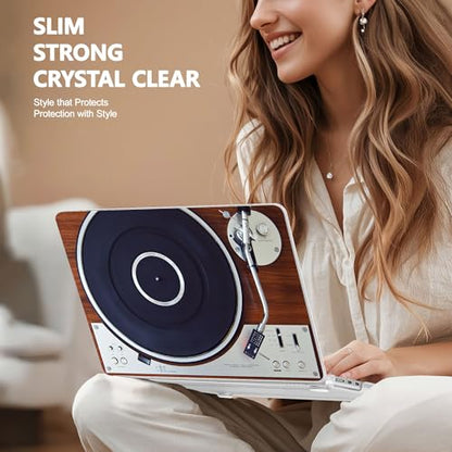 May Chen for MacBook Air 15 inch Case M5 M4 M3 M2 2026 2024-2023, Model A3448 A3241 A3114 A2941, Closes Seamlessly Hard Shell Laptop Cover with Keyboard Cover, Retro Music Machine - color: Retro Music Machine